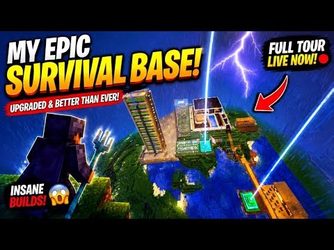 My Ultimate Minecraft Survival Base Tour 🌩️🏠 | Ultravyn
