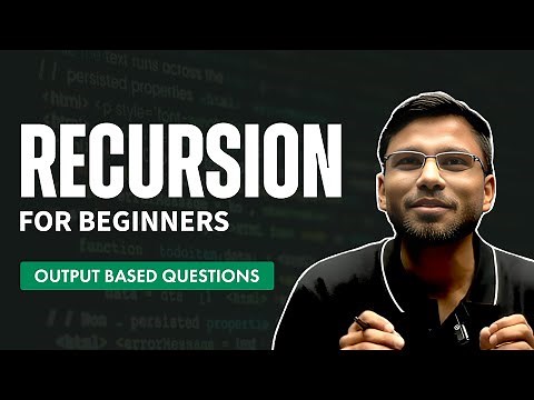 Recursion in most easy way and it's output based questions