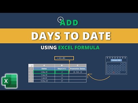 How to Add Days to Date Using Excel Formula