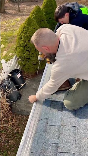 Hydro Flo Gutter Guard Installation #gutterguards #hydroflogutterguard