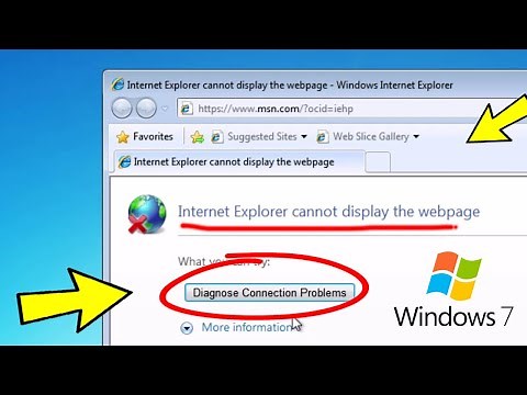 Fix Internet Explorer cannot display the page - Diagnose connection problems Error in Windows 7 🌐✅