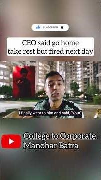 Go home and take rest but fired next day | Layoffs | Corporate Talks
