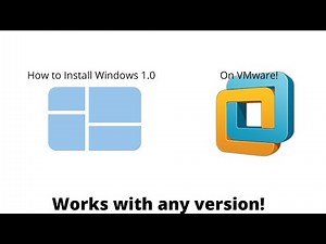 How to Install Windows 1.0 on VMWare!