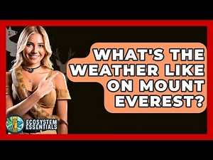 What's The Weather Like On Mount Everest? - Ecosystem Essentials