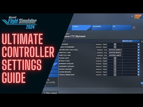 Microsoft Flight Simulator 2024 - COMPREHENSIVE CONTROLS SETTINGS GUIDE - DETAILED WALKTHROUGH