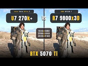Ultra 7 270K Plus vs Ryzen 7 9800x3D: 1080p, 1440p, 4k | Biggest Comparison! | RTX 5070 Ti