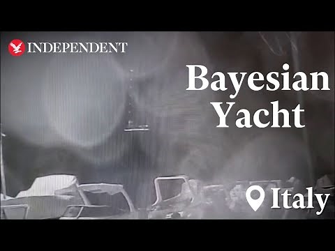 Moment Bayesian yacht engulfed by storm