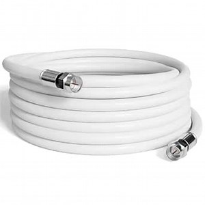 THE CIMPLE CO - RG6 Coaxial Cable 100 FT - RG6 Coax Cable for TVs, Antennas, Internet, CATV, Audio/Video - Dual Shielded Indoor/Outdoor Coax Wire 100 Feet (30 Meters), White