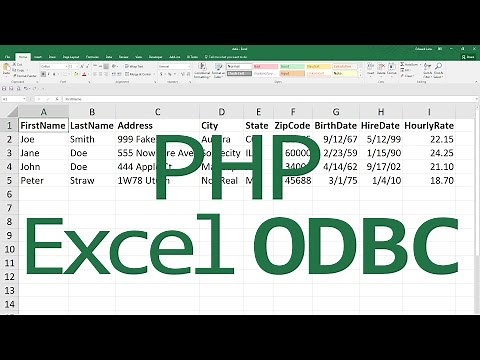 How to Connect PHP to Excel via ODBC connection. Step by step instructions.