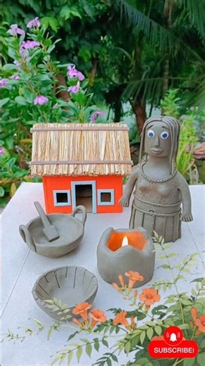 handmade clay village kitchen 🍲🏡 | amazing miniature life