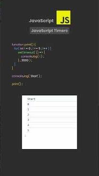 JavaScript Timers
