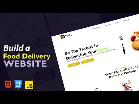 Build a Food Delivery Website Using HTML, CSS and Javascript