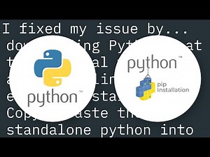 Pip - Fatal error in launcher: Unable to create process using '"'