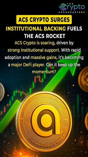 ACS Crypto Surge: Why This Altcoin is Exploding Right Now! ACS Crypto Surge is shaking up the market but why? With massive gains in such a short time, is ACS the next altcoin gem or just another flash in the pan? Get the inside scoop on what’s driving this surge and if it’s the right time to jump in! Drop your thoughts in the comments: Is ACS just hype, or is this a game-changer? Follow for more up-to-the-minute crypto updates and analysis you won’t want to miss! Watch Video On Youtube: https://