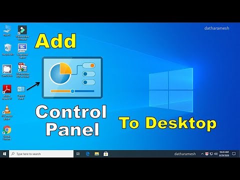 How to Add Control Panel to Desktop In Windows 10