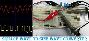 Simple Square wave to Sine Wave Converter
