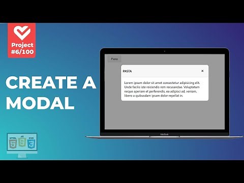 How To Create & Open Multiple Modal With HTML, CSS & JavaScript | Project 6/100