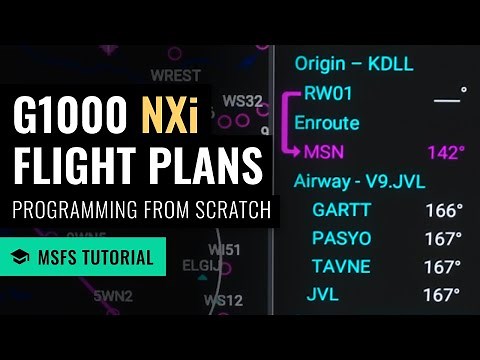 MSFS: G1000 NXi - Programming Flight Plans from Scratch - Microsoft Flight Simulator