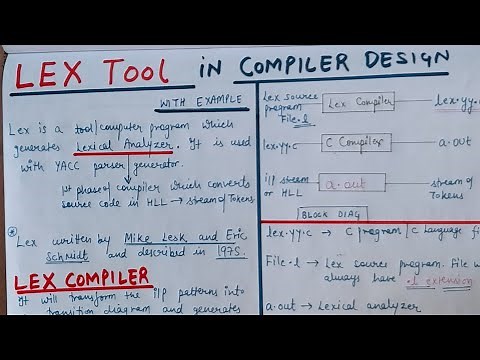 LEX tool in Compiler Design | Everything about LEX tool in Compiler Design | Part 1