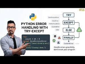 Python Error Handling: Try-Except, Else, Finally & Custom Exceptions Explained for AI/ML