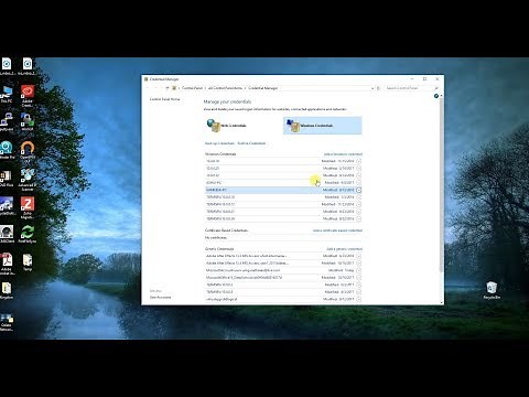 How to remove saved network credentials on Windows 10
