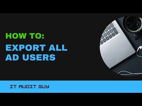 Powershell Export All AD Users