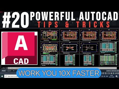 20 Powerful AutoCAD Tips & Tricks - YQArch Tutorial