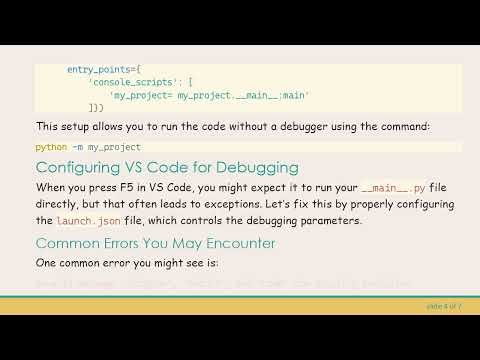 How to Debug Your Python Module Using VS Code with F5