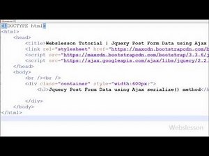 Jquery Insert Form Data using Ajax serialize() method