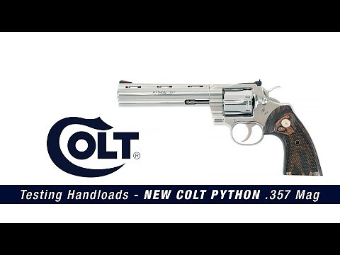 Testing Handloads in the new Colt Python 357 Mag