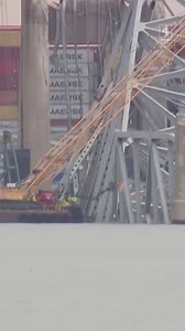 Salvage crews worked to lift the first piece of Baltimore's collapsed bridge from the water to allow barges and tugboats to access the disaster site, Maryland and U.S. officials said. It's the first step in a complex effort to reopen the city's blocked port. #Baltimorebridge #Baltimore #Maryland #news #USNews #collapsedbridge | Channel 4 News