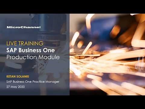 SAP Business One Production Module Training