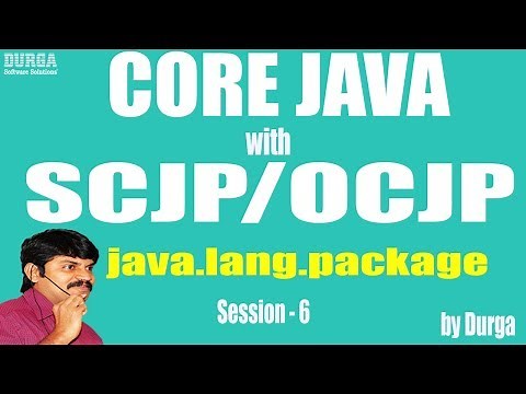 Core Java With OCJP/SCJP: java.lang.package Part-6 || Strings class || Strings class constructor