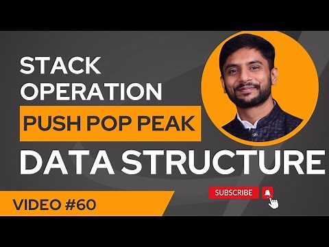 Stack Operations in Data Structures | Push, Pop, Peek Explained with Examples