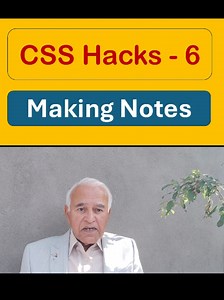 CSS Hacks for Exams: Notes by Dr. Nasir Javed