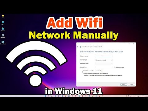 How to Add Wifi Network Manually in Windows 11 PC or Laptop