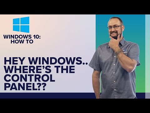 How to Find the Control Panel in Windows 10