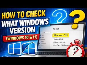 How to Check Windows Version on PC or Laptop (Fast Method)