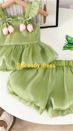 silk baby girl dress design 👗👗#fashion #silk #shorts