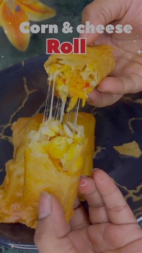 Cheese Burst Corn Roll Recipe 🌽🔥 | Super Crispy Snack