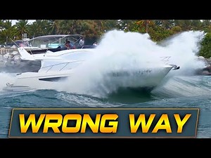 YACHT CAUGHT IN HUGE WAVES | ROUGH DAY AT HAULOVER INLET | BOAT ZONE