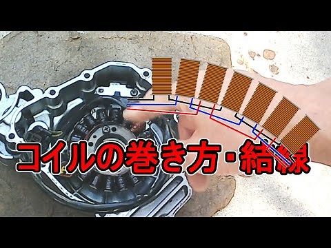 ジェネレーター・ステータコイルの巻き方と構造・チェックの理由＃576