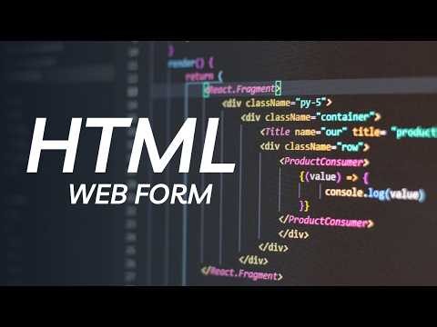 HTML Form Tutorial for Beginners | Create Your First Form Step by Step