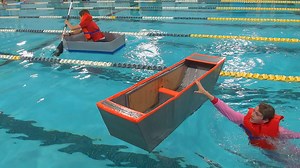 Cardboard, duct tape boats put to the test by Oldham County students
