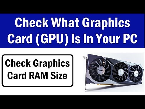 How to Check Graphics Card on Windows 10 | How To Check Graphics Card Ram Size | Check Graphics Card