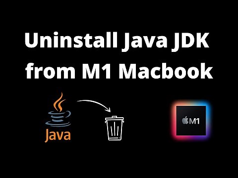 Remove Java JDK from Macbook M1