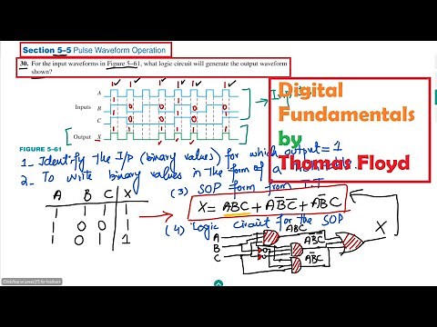 Exercise Problem Pulse Waveform Operations, Chapter 5 Solution Digital Fundamentals by Thomas Floyd
