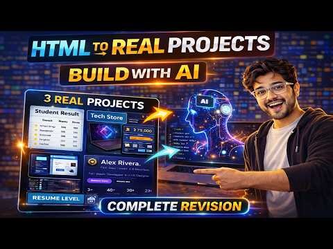 HTML Made Easy – Part 10 🚀 | Real Projects, Revision & Practical Learning