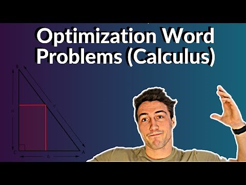 How to do Calculus Optimization Word Problems
