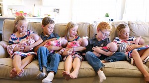 Quints Holding Quints! It was so fun meeting the Wilkinsons this past summer. We have so much in common with this family. Not only did they have quintuplets under the care of the same doctor, Dr. John Elliott, they also had 3 girls and 2 boys. We're grateful for their friendship. You can follow their family on Facebook and Youtube at: https://www.facebook.com/wqplus2/ https://www.youtube.com/wilkinsonquints | Jamie Scott- Quintessentials